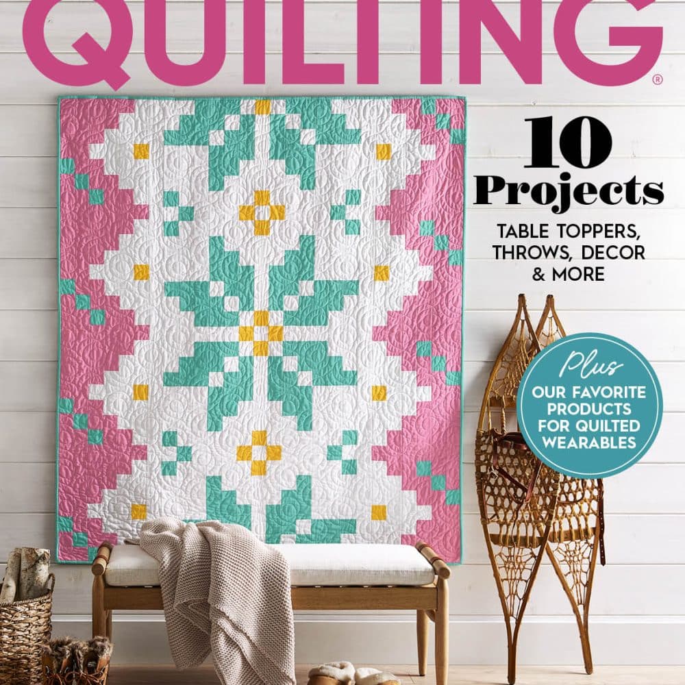 American Patchwork & Quilting magazine cover February 2025